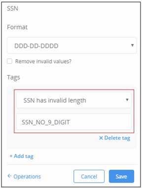 You can validate the SSN values and flag any invalid SSNs.